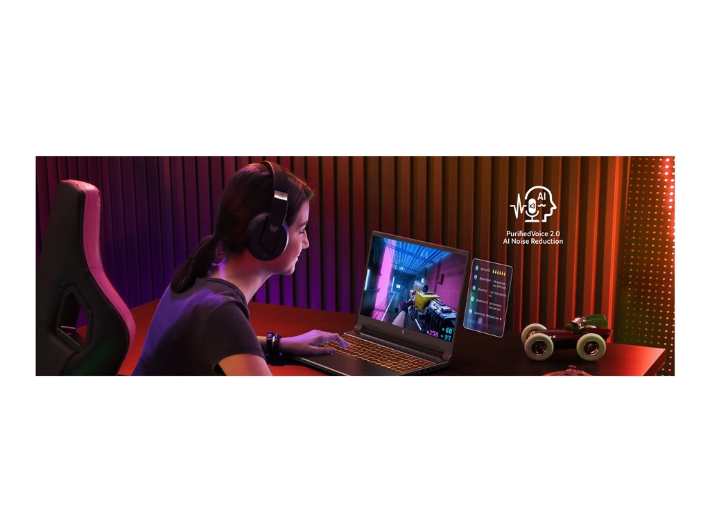 Acer Nitro V 16 ANV16-41 - AMD Ryzen 7 - 8845HS / up to 5.1 GHz - Win 11 Home - GeForce RTX 4060 - 16 GB RAM - 1.024 TB