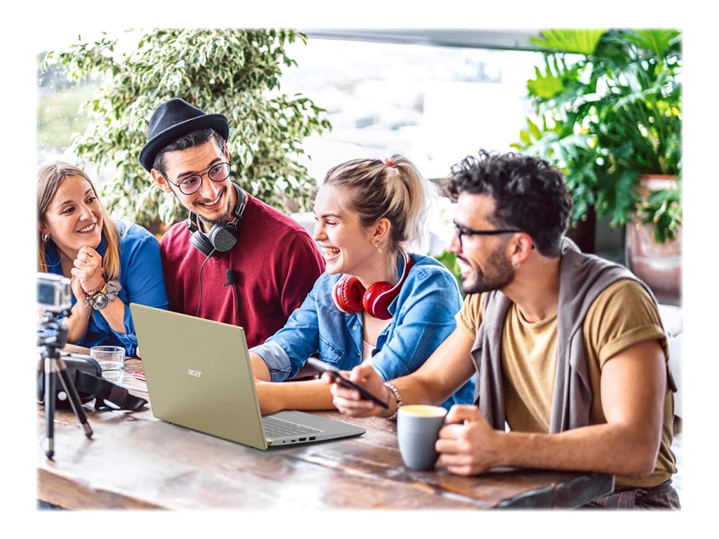 Acer Swift X SFX14-41G - AMD Ryzen 5 - 5600U / up to 4.2 GHz - Win 11 Home - GF RTX 3050 - 8 GB RAM - 512 GB SSD - 14