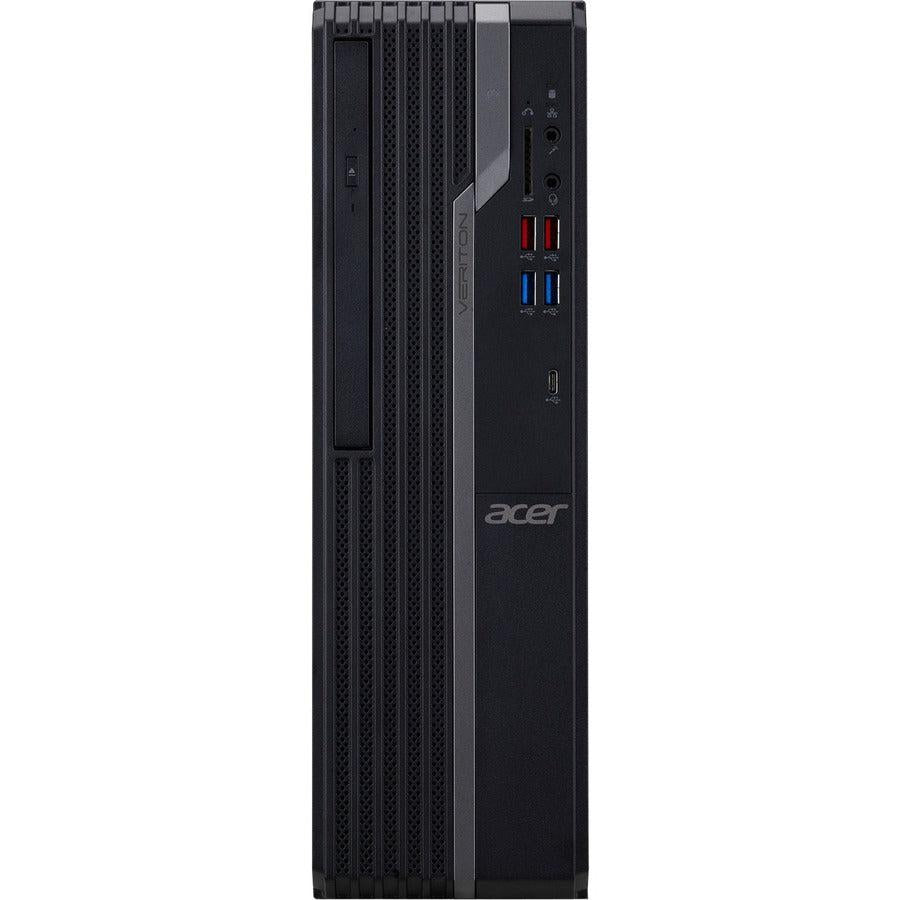 Acer Veriton X4680G X4680G-I51140S2 Desktop Computer - Intel Core i5 11th Gen i5-11400 - 8 GB - 256 GB SSD - Black DT.VWEAA.001