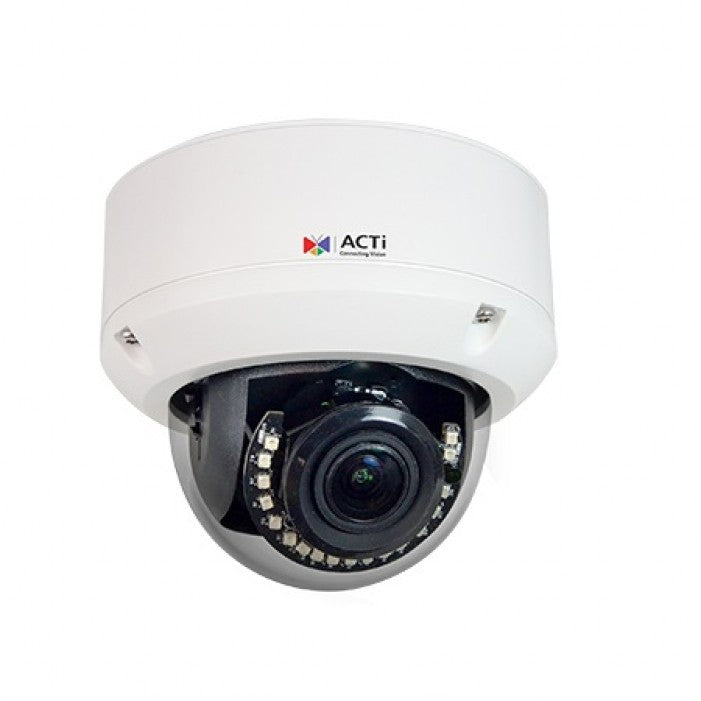 Acti A817 8 Megapixel Outdoor Network Ir Dome Camera, 2.8-12Mm Lens.