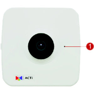 Acti E17 3 Megapixel Indoor Specialty Cube Camera, 2.8Mm Lens