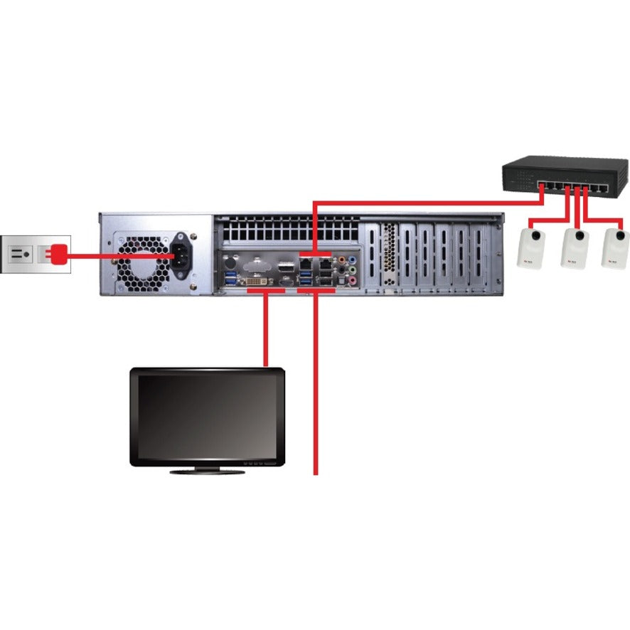 Acti Inr-406 128-Channel 8-Bay Raid Rackmount Standalone Nvr