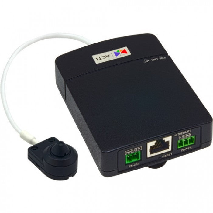 Acti Q115 5 Megapixel Indoor L-Shape Pinhole Covert Camera, 3.7Mm Lens