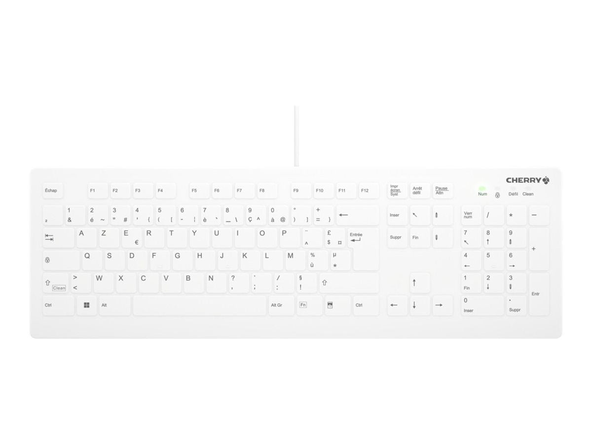 Active Key AK-C8112 - Keyboard - medical - 100% - full size - washable - USB - AZERTY - French - key switch: CHERRY SX - white AK-C8112-US-W/FR