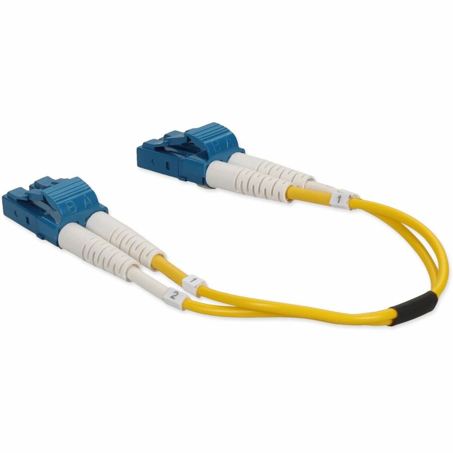 AddOn 0.15m LC (Male) to LC (Male) Yellow OS2 Duplex Riser-Rated Fiber Patch Cable ADD-LC-LC-0.15M9SMF
