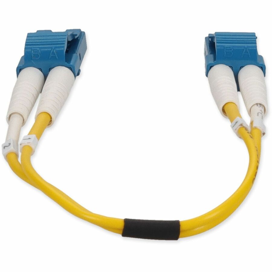 AddOn 0.15m LC (Male) to LC (Male) Yellow OS2 Duplex Riser-Rated Fiber Patch Cable ADD-LC-LC-0.15M9SMF