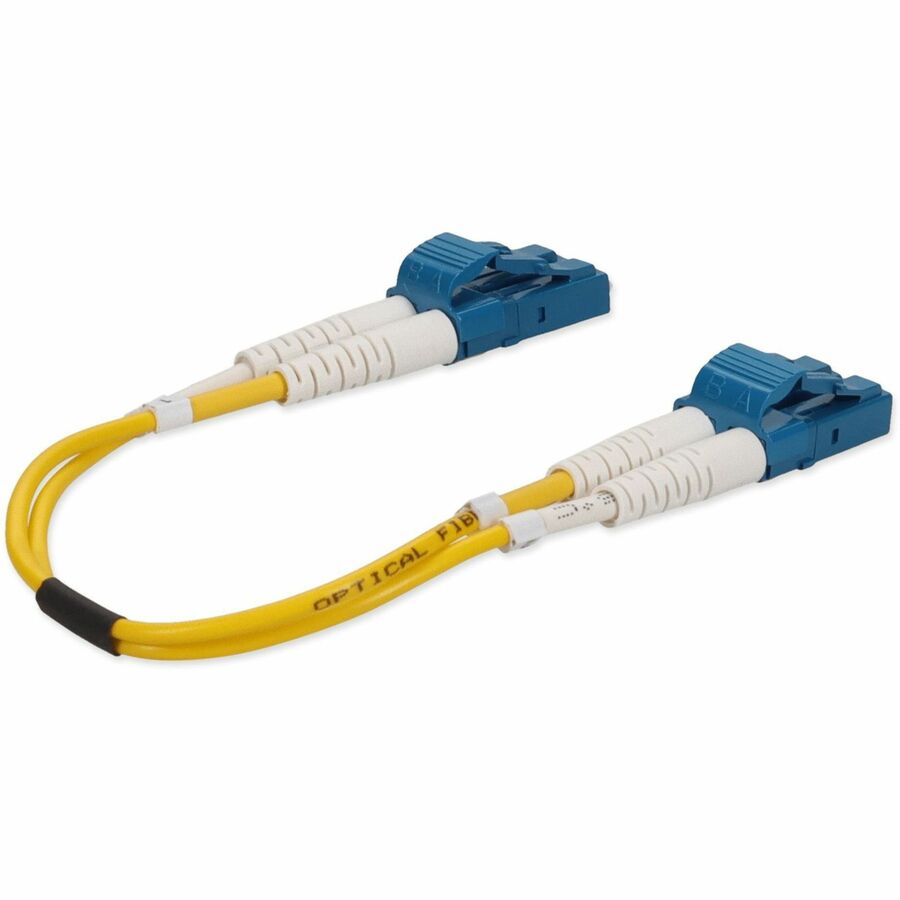AddOn 0.15m LC (Male) to LC (Male) Yellow OS2 Duplex Riser-Rated Fiber Patch Cable ADD-LC-LC-0.15M9SMF