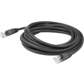 AddOn 0.5ft RJ-45 (Male) to RJ-45 (Male) Black Cat6A Straight Shielded Twisted Pair PVC Copper Patch Cable