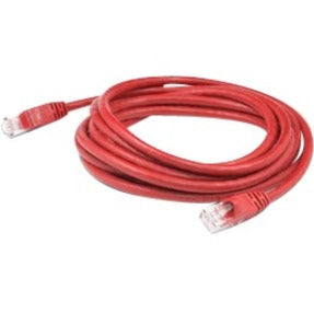 AddOn 0.5ft RJ-45 (Male) to RJ-45 (Male) Red Cat6A Straight Shielded Twisted Pair PVC Copper Patch Cable