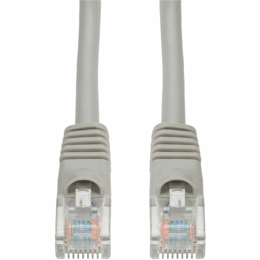 AddOn 0.5m Gray CAT 5E PVC Ethernet Cable Snagless Bubble Boot RJ-45 M/M ADD-0-5MCAT5E-GY