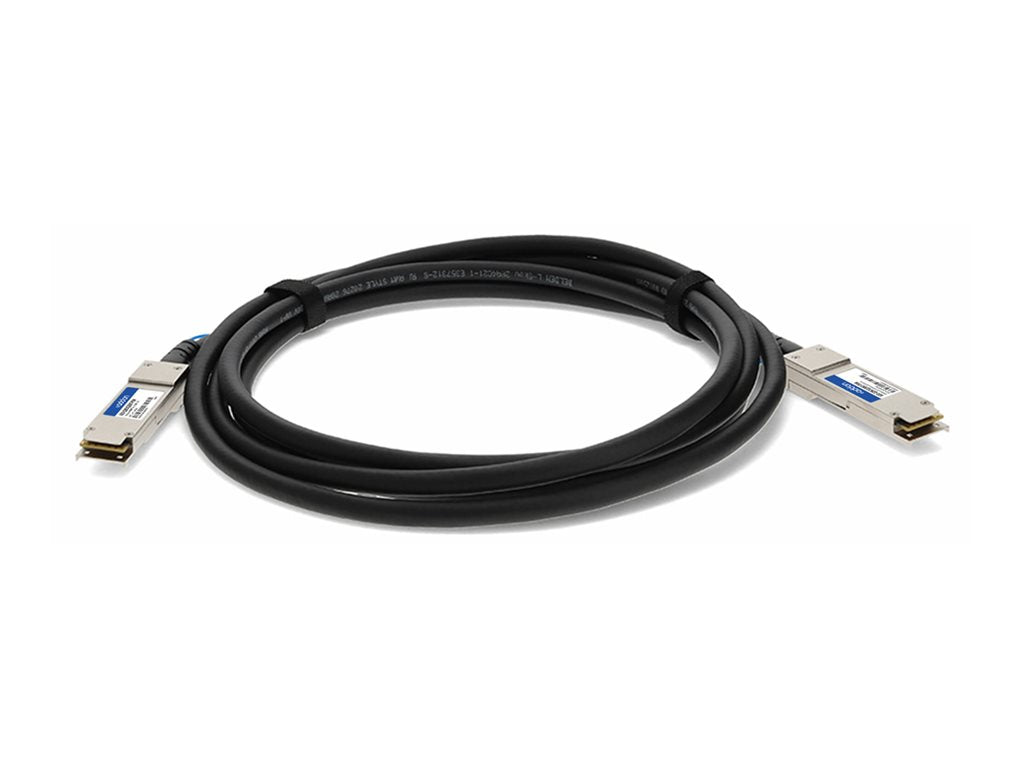 AddOn - 100GBase-CU direct attach cable - TAA Compliant - QSFP28 to QSFP28 - 16.4 ft - twinaxial - passive ADD-Q28CIQ28NT-P5M
