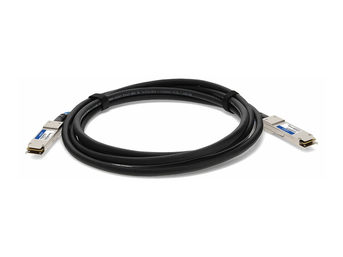 AddOn - 100GBase-CU direct attach cable - TAA Compliant - QSFP28 to QSFP28 - 16.4 ft - twinaxial - passive ADD-Q28CIQ28NT-P5M