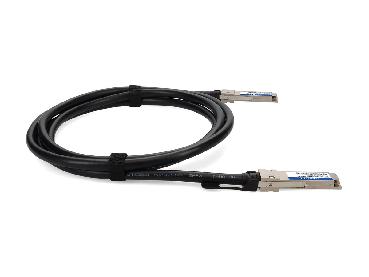 AddOn - 100GBase-CU direct attach cable - TAA Compliant - QSFP28 to QSFP28 - 6.6 ft - twinaxial - SFF-8661/ IEEE 802.3bj