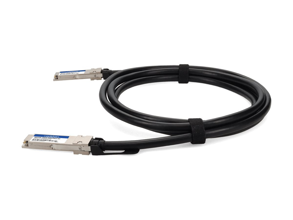 AddOn - 100GBase-CU direct attach cable - TAA Compliant - QSFP28 to QSFP28 - 6.6 ft - twinaxial - SFF-8661/ IEEE 802.3bj