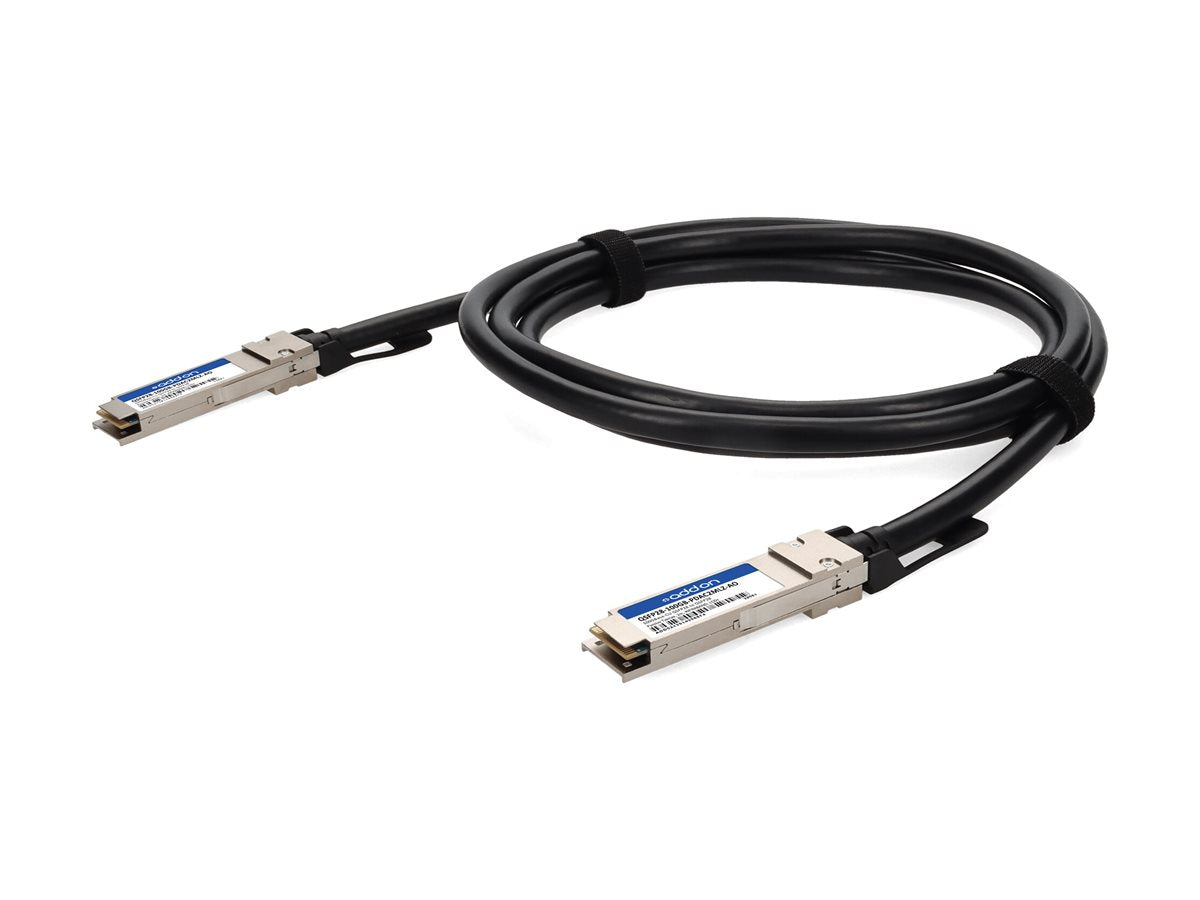 AddOn - 100GBase-CU direct attach cable - TAA Compliant - QSFP28 to QSFP28 - 6.6 ft - twinaxial - SFF-8661/ IEEE 802.3bj