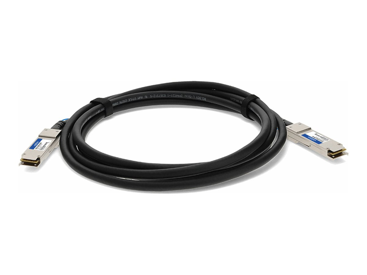 AddOn - 100GBase-CU direct attach cable - TAA Compliant - QSFP28 to QSFP28 - 8 ft - twinaxial - passive CAB-Q-Q-100G-2-5M-AO