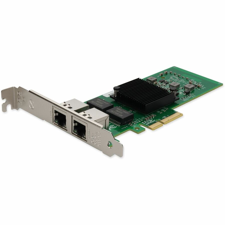 AddOn 10/100/1000Mbs Dual RJ-45 Port 100m PCIe 2.0 x4 Network Interface Card ADD-PCIE-2RJ45-V2