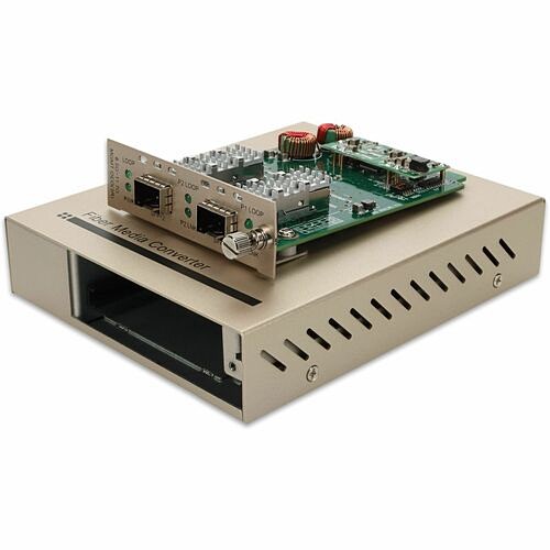 AddOn 10G OEO Converter with 2 SFP+ Slots DC Powered 3R Repeater