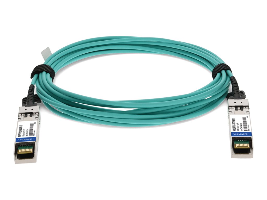 AddOn - 10GBase-AOC direct attach cable - TAA Compliant - SFP+ to SFP+ - 0.5 m - fiber optic - active PAN-SFP-PLUS-AOC0-5M-AO