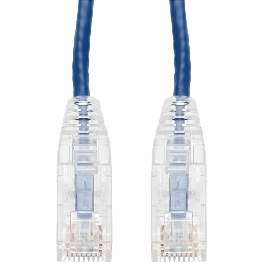 AddOn 10ft Blue CAT 6 Slim PVC Ethernet Cable Snagless Clear-Claw RJ-45 M/M ADD-10FCAT6SL-BE