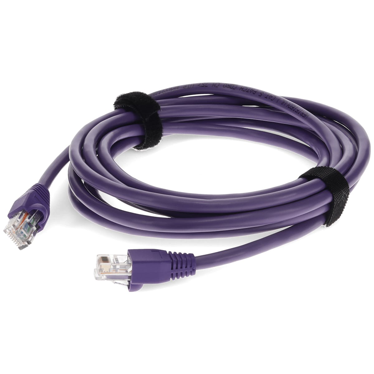 AddOn 10ft Purple CAT 5E PVC Ethernet Cable Snagless Bubble Boot RJ-45 M/M ADD-10FCAT5E-PE