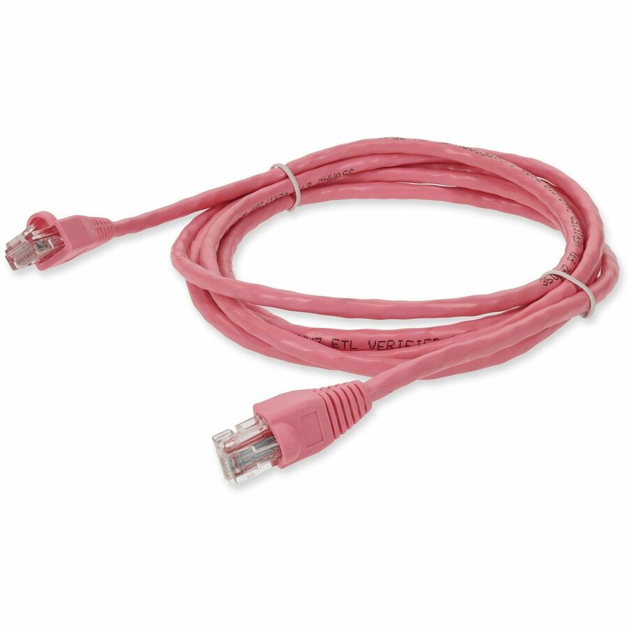 AddOn 10ft RJ-45 (Male) to RJ-45 (Male) Straight Pink Cat5e UTP PVC Copper Patch Cable ADD-10FCAT5E-PK
