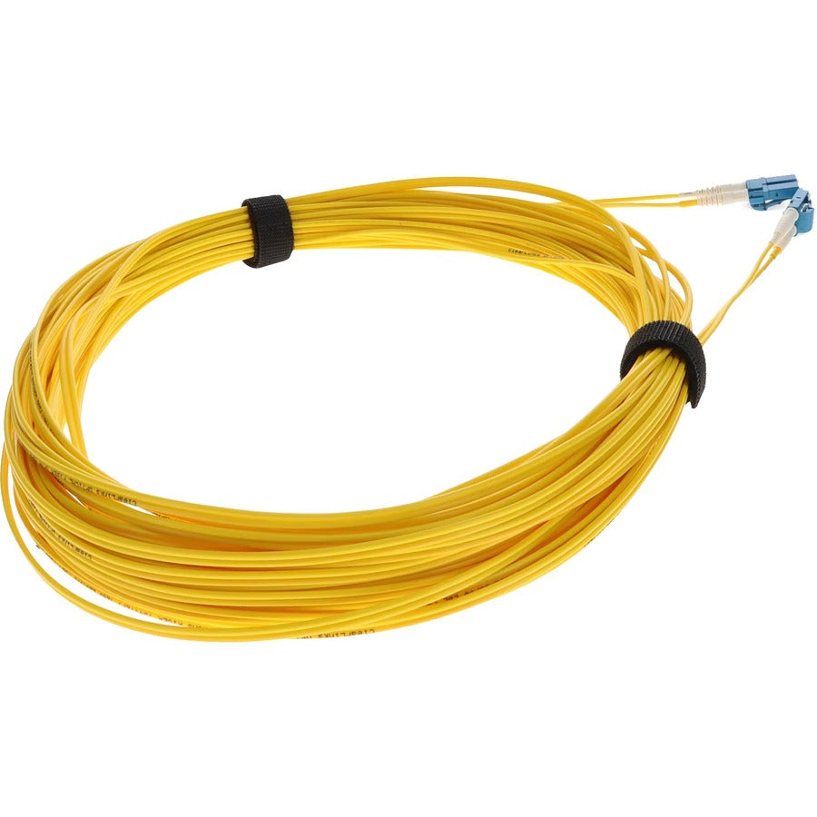 AddOn 13m LC (Male) to LC (Male) Straight Yellow OS2 Duplex OFNR (Riser-Rated) Fiber Patch Cable ADD-LC-LC-13M9SMF