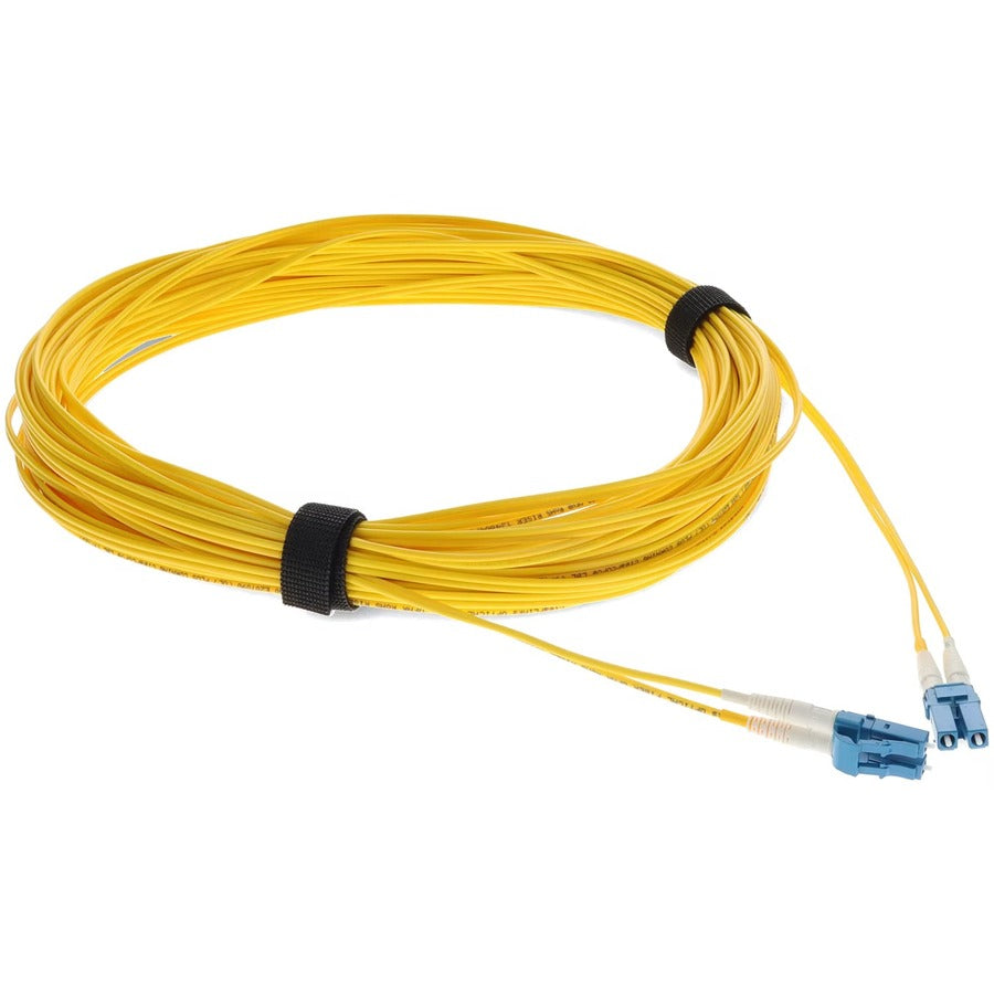 AddOn 13m LC (Male) to LC (Male) Straight Yellow OS2 Duplex OFNR (Riser-Rated) Fiber Patch Cable ADD-LC-LC-13M9SMF