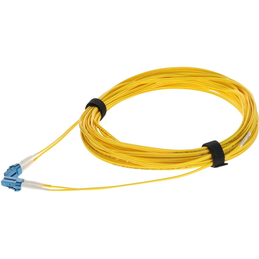 AddOn 13m LC (Male) to LC (Male) Straight Yellow OS2 Duplex OFNR (Riser-Rated) Fiber Patch Cable ADD-LC-LC-13M9SMF