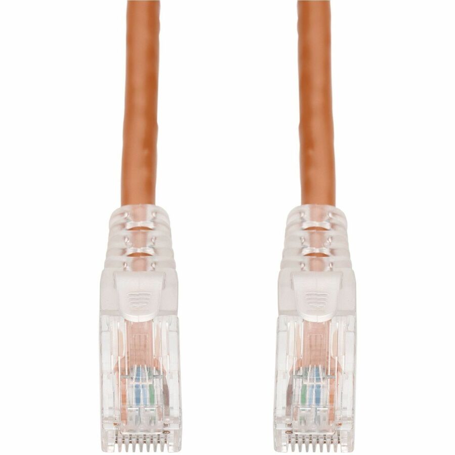 AddOn 14ft Orange CAT 6 PVC Ethernet Cable Snagless Easy Clear Boot TAA RJ-45 M/M ADD-14FCAT6-OE-TAA