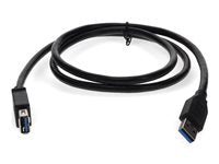 AddOn 15ft USB 3.0 (A) Male to Female Black Cable USB3EXTAA15-AO