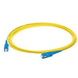 AddOn 15m ASC (Male) to LC (Male) Yellow OS2 Simplex OFNR (Riser-Rated) Fiber Patch Cable ADD-ASC-LC-15MS9SMF