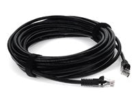 AddOn 16ft Black CAT 6 PVC Ethernet Cable Snagless Bubble Boot RJ-45 M/M ADD-16FCAT6-BK