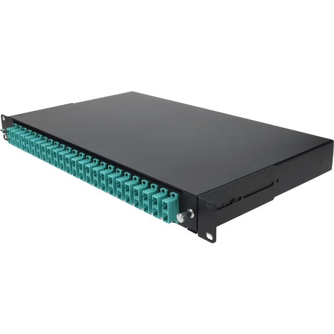 AddOn 19-inch Rack Mount 1U Patch Panel with 24 SC Duplex, Multi-Mode OM4 ADD-1U24SCDM4
