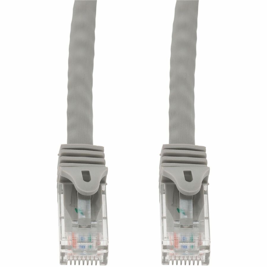 AddOn 1ft Gray CAT 6 PVC Ethernet Cable Snagless Easy Boot RJ-45 M/M ADD-1FCAT6SN-GY