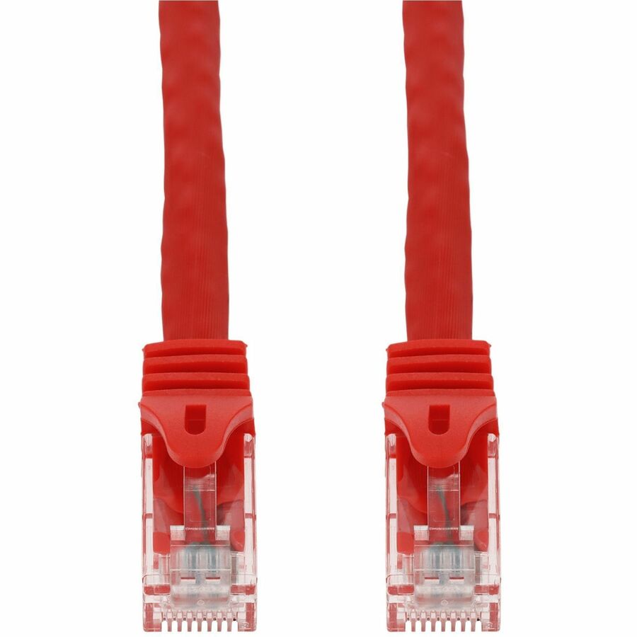 AddOn 1ft Red CAT 6 PVC Ethernet Cable Snagless Easy Boot RJ-45 M/M ADD-1FCAT6SN-RD