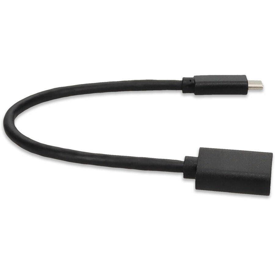 AddOn 1ft USB-C Male to USB 3.0 (A) Female Black Cable - 1 ft USB/USB-C Data Transfer