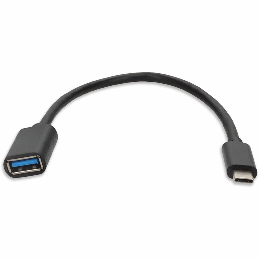 AddOn 1ft USB-C Male to USB 3.0 (A) Female Black Cable - 1 ft USB/USB-C Data Transfer
