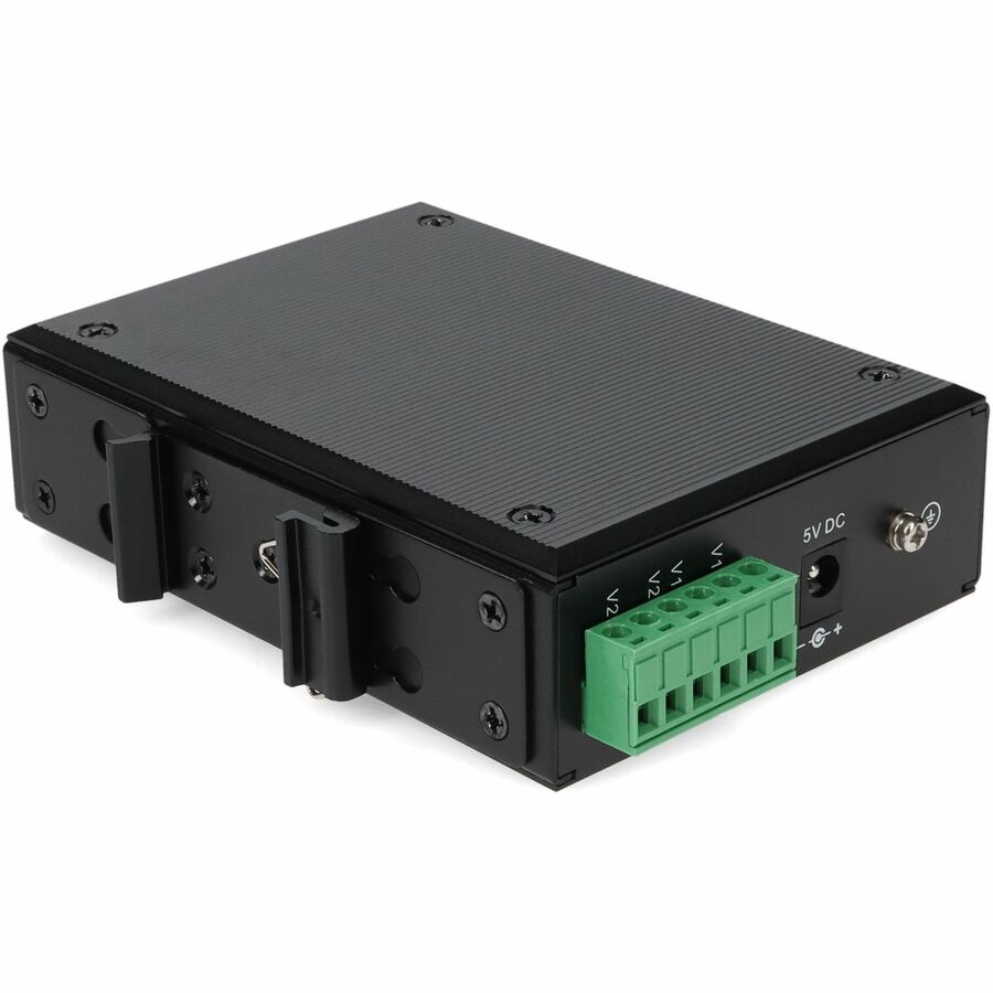 AddOn 2 10/100Base-TX(RJ-45) to 1 100Base-BXU(ST) SMF 1310nmTX/1550nmRX 20km Industrial Media Converter Switch ADD-IFMC-BXU-1ST2