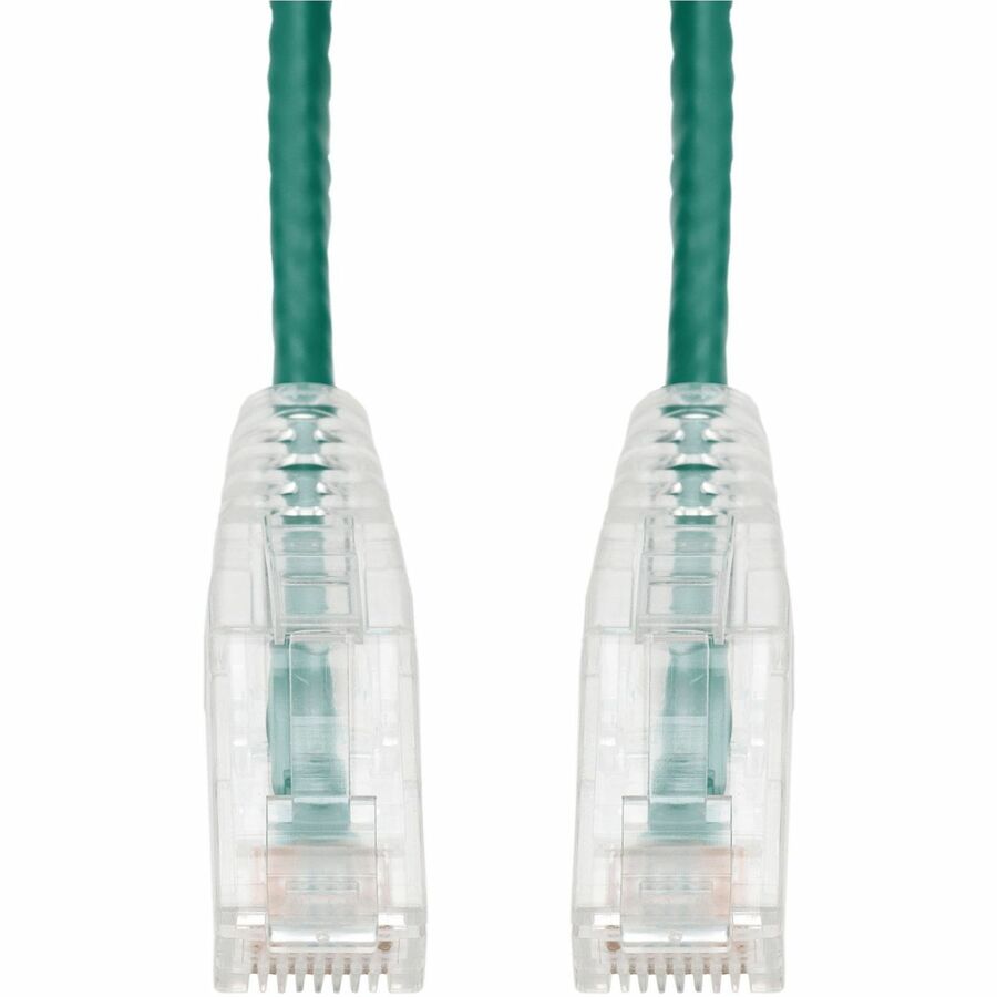 AddOn 20ft Green CAT 6A Slim PVC Ethernet Cable Snagless Clear-Claw RJ-45 M/M ADD-20FSLCAT6A-GN