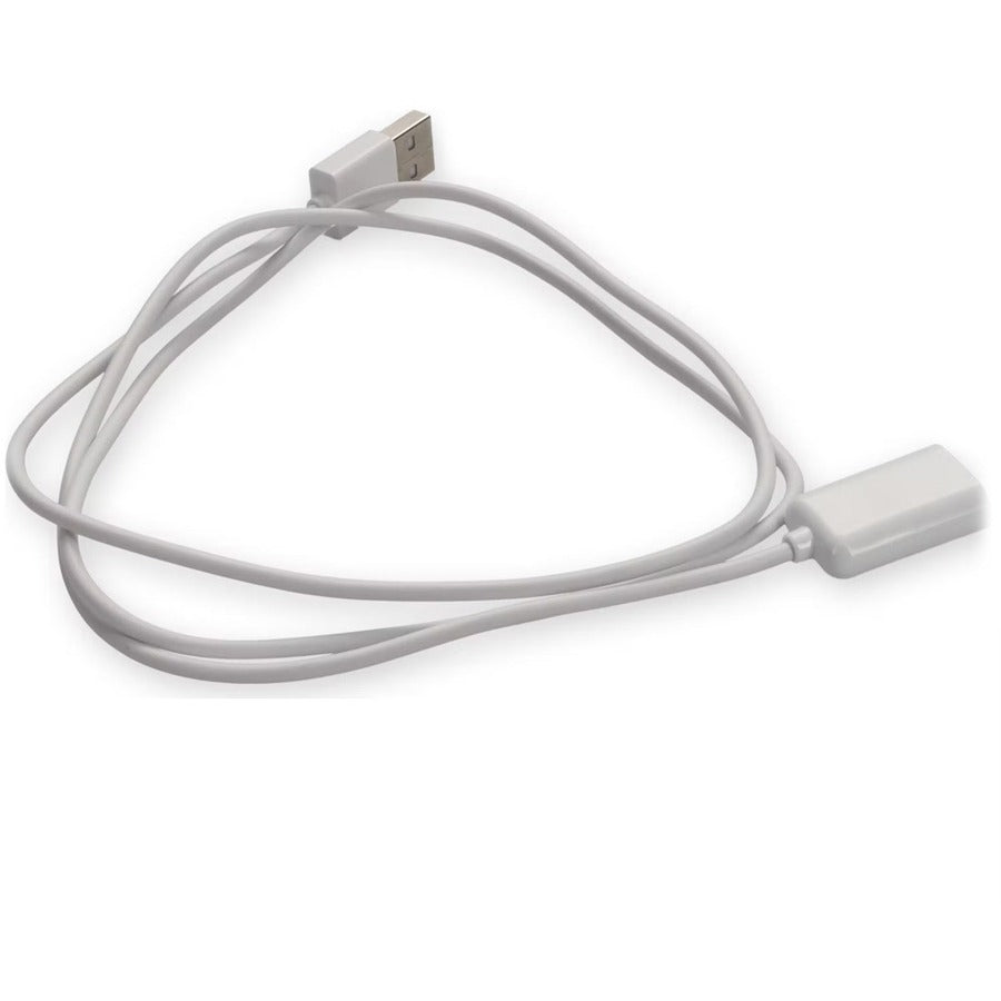 AddOn 2m USB 2.0 (A) Male to USB 2.0 (B) Female White Cable USBEXTAB2MMFW