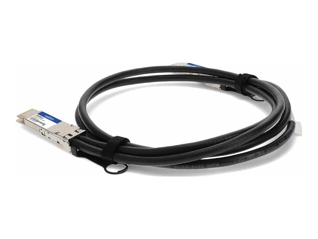 AddOn - 400GBase-CU direct attach cable - TAA Compliant - QSFP-DD to QSFP-DD - 1.6 ft - twinaxial - passive 470-ADYS-AO