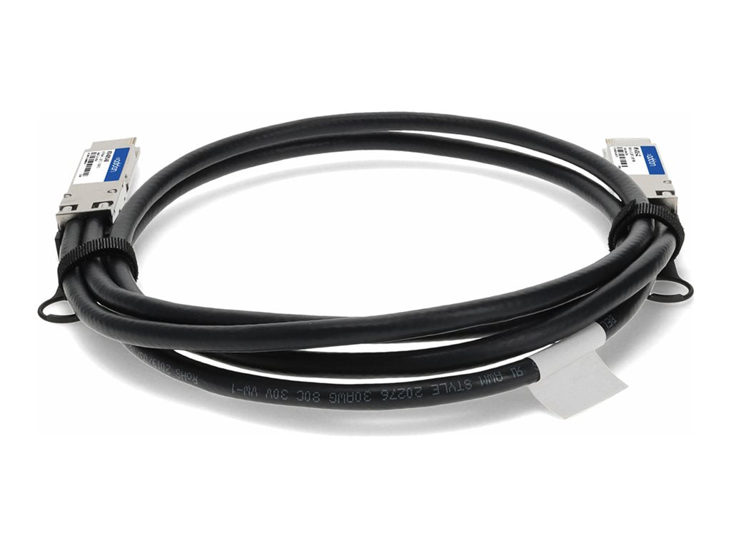 AddOn - 400GBase-CU direct attach cable - TAA Compliant - QSFP-DD to QSFP-DD - 1.6 ft - twinaxial - passive 470-ADYS-AO