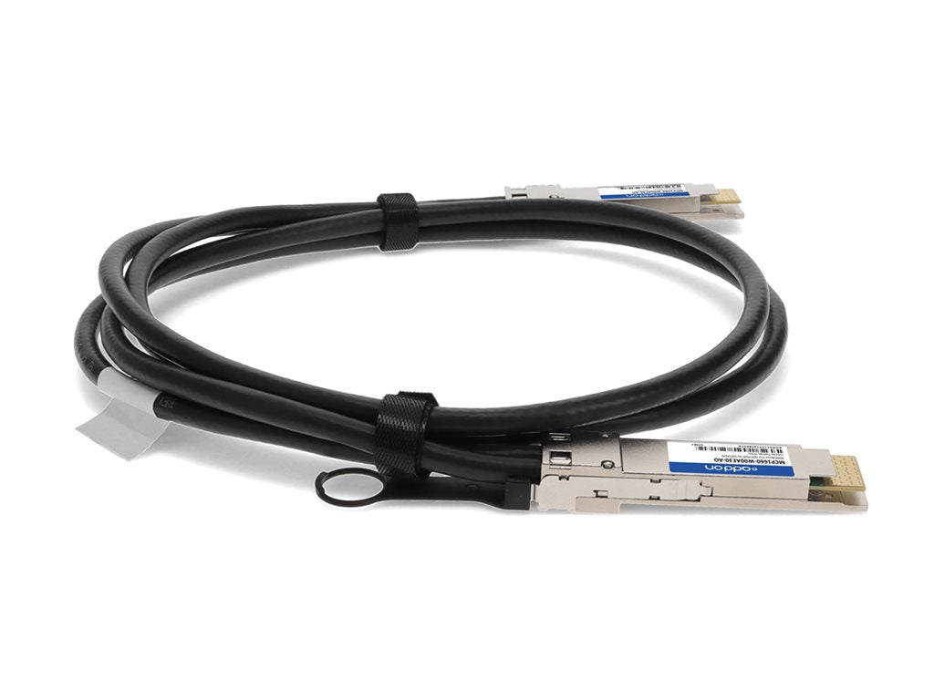 AddOn - 400GBase-CU direct attach cable - TAA Compliant - QSFP-DD to QSFP-DD - 1.6 ft - twinaxial - passive MCP1660-W00AE30-AO