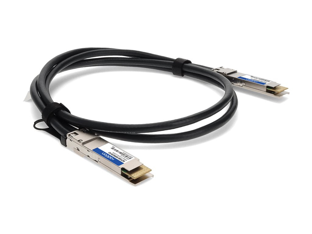 AddOn - 400GBase-CU direct attach cable - TAA Compliant - QSFP-DD to QSFP-DD - 1.6 ft - twinaxial - passive MCP1660-W00AE30-AO