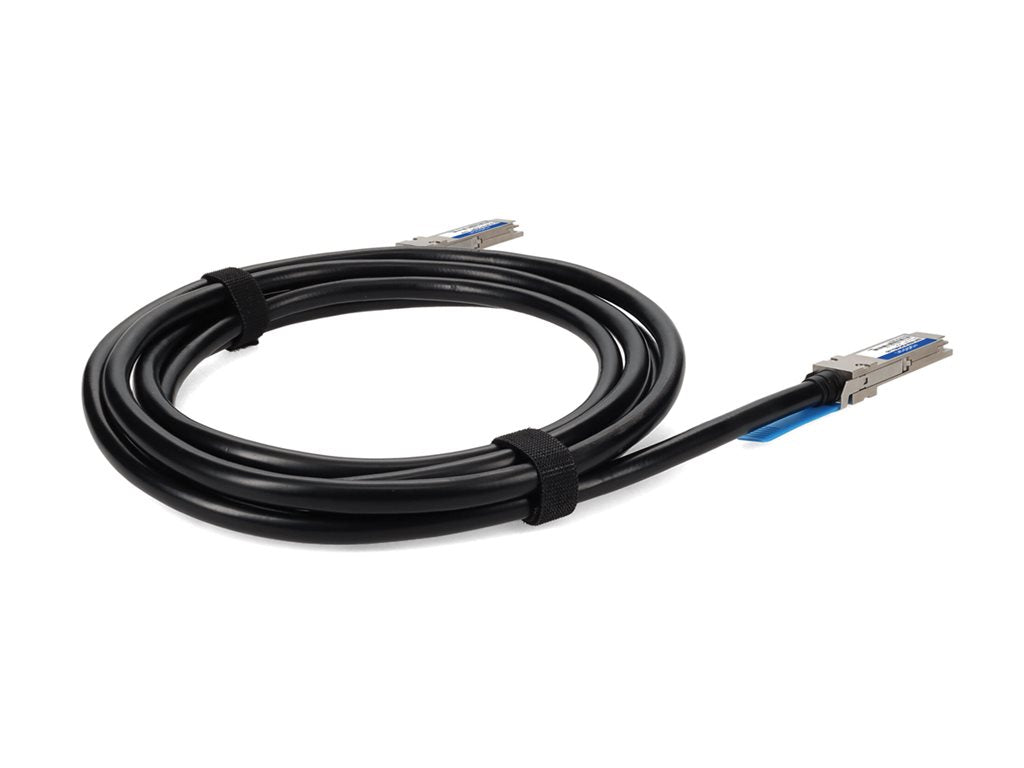 AddOn - 40GBase-CU direct attach cable - TAA Compliant - QSFP+ to QSFP+ - 10 ft - twinaxial - SFF-8661/IEEE 802.3bj - halogen-free, QSFP-40GB-PDAC3MLZ-J-AO