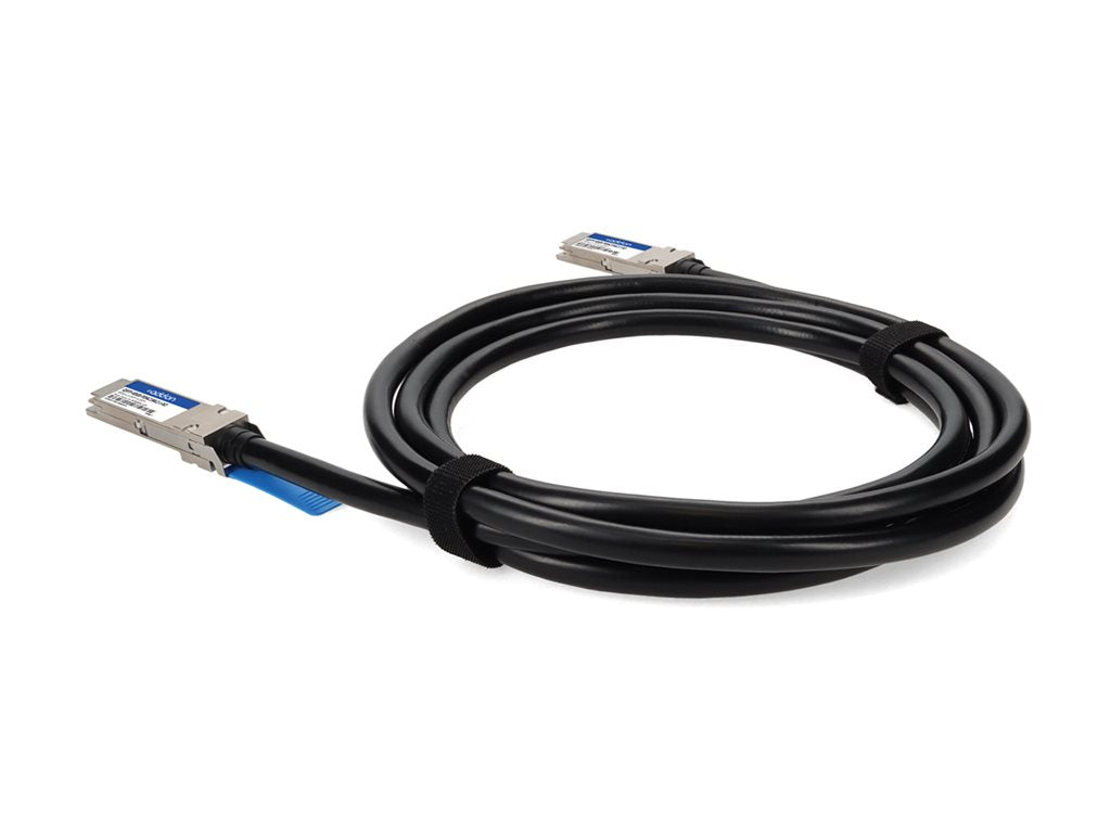 AddOn - 40GBase-CU direct attach cable - TAA Compliant - QSFP+ to QSFP+ - 3.3 ft - twinaxial - SFF-8661/IEEE 802.3bj - halogen-free, QSFP-40GB-PDAC1MLZ-J-AO