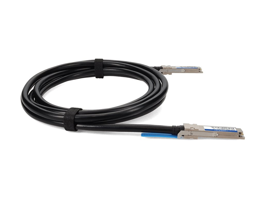 AddOn - 40GBase-CU direct attach cable - TAA Compliant - QSFP+ to QSFP+ - 3.3 ft - twinaxial - SFF-8661/IEEE 802.3bj - halogen-free, QSFP-40GB-PDAC1MLZ-J-AO