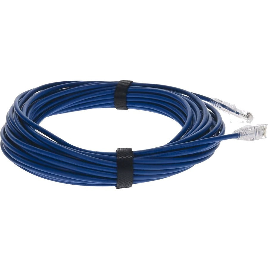 AddOn 50ft Blue CAT 6 Slim PVC Ethernet Cable Snagless Clear-Claw TAA RJ-45 M/M ADD-50FSLCAT6-BE-TAA