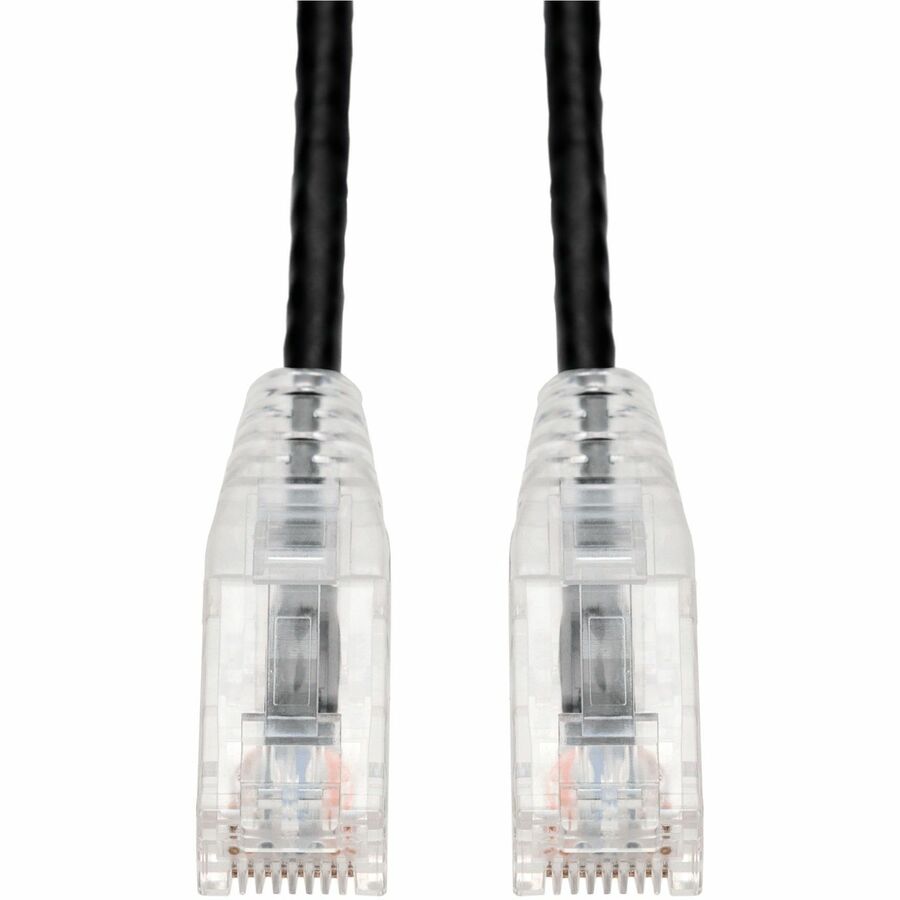 AddOn 5ft Black CAT 6A Slim PVC Ethernet Cable Snagless Clear-Claw RJ-45 M/M ADD-5FSLCAT6A-BK